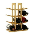 thumbnail image 1 of Oceanstar Eco-Friendly 12-Bottle Modern Bamboo Wine Rack in Brown, 1 of 9