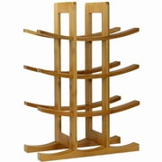 Oceanstar Eco-Friendly 12-Bottle Modern Bamboo Wine Rack in Brown