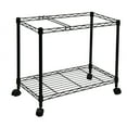 thumbnail image 1 of Oceanstar Portable 1-Tier Metal Rolling File Cart with Swivel Casters, 24 L x 12.4 W x 22 H inches, Black Color, 1 of 7