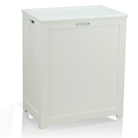 Oceanstar Storage Laundry Hamper, White
