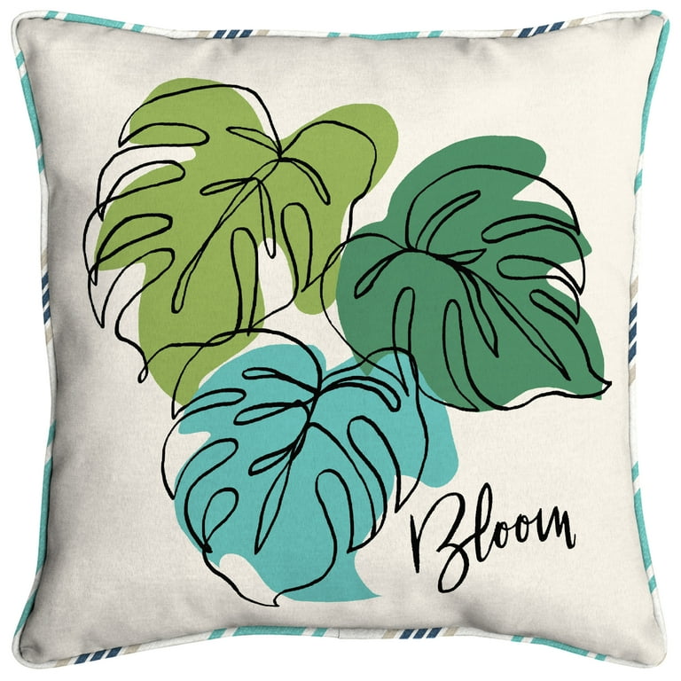 White and green clearance cushions