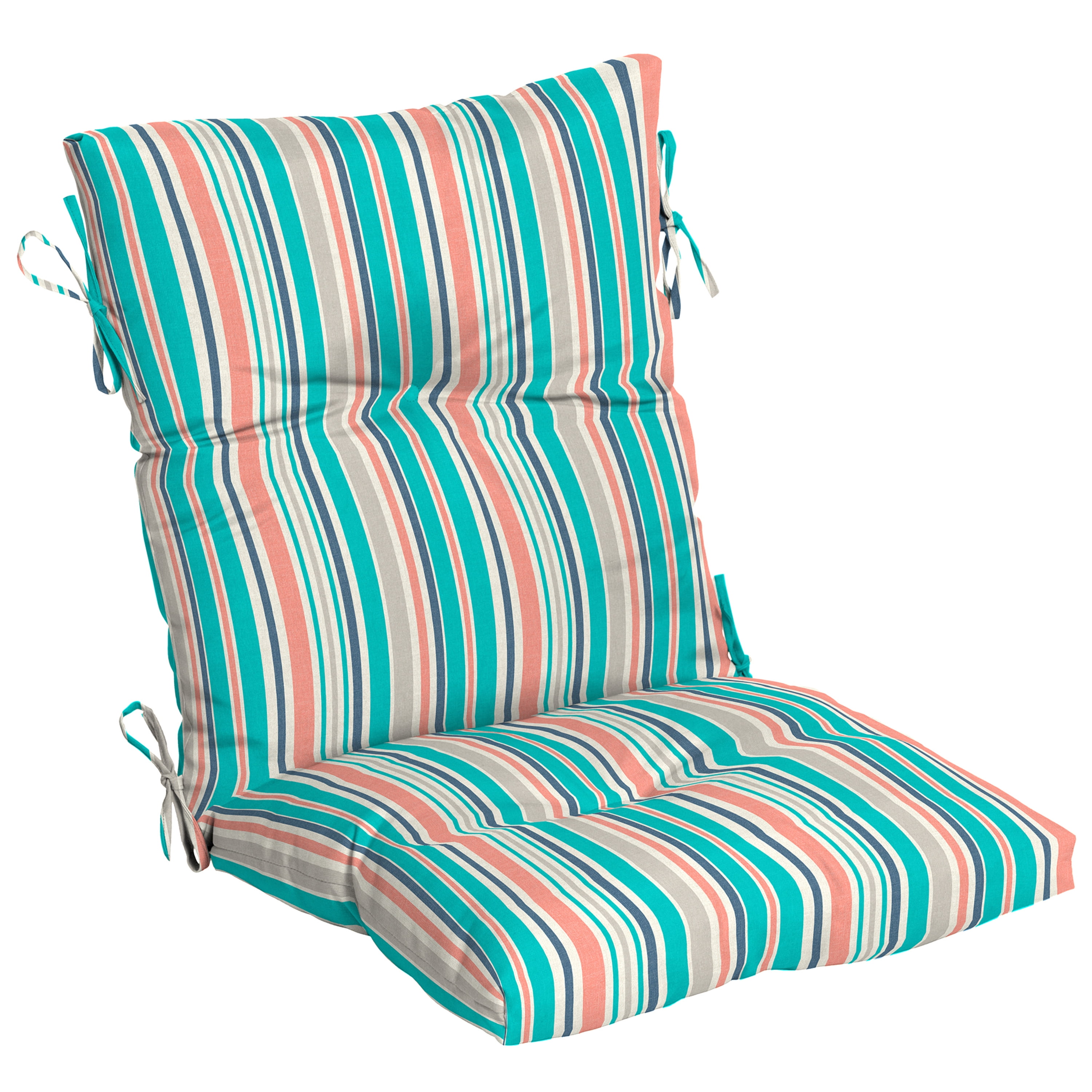 Kensington Garden 24x22 Multi-stripe Outdoor High Back Chair