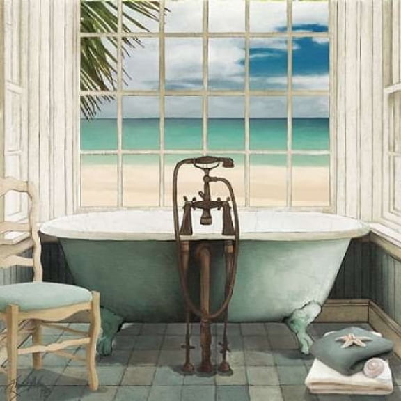 Oceanview I Poster Print by Elizabeth Medley (12 x 12)