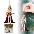 thumbnail image 1 of Oceanwell Dolly Christmas Hanging Ornament, 3.14 in Country Music Star Pendant (1PCS) Acrylic,A,8x7cm, 1 of 2