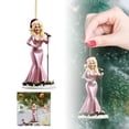 thumbnail image 1 of Oceanwell Dolly Christmas Hanging Ornament, 3.14 in Country Music Star Pendant (1PCS) Acrylic,F,8x7cm, 1 of 2