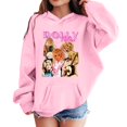 thumbnail image 1 of Oceanwell Dolly Hoodies Vintage Graphic Top Children Fashion Casual Printed Pocket Long Sleeve Sports Sweatshirt,9-10 Years,Pink, 1 of 3