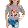 thumbnail image 1 of Oceanwell Toddler Kids Boys Girls Dolly Shirts Country Music Legend T-Shirt Crewneck Short Sleeve Casual Tops Shirts Blouse Black 3-4 Years,12-13 Years,Grey, 1 of 3