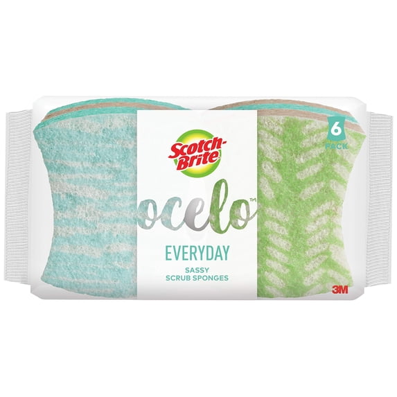 Ocelo No Scratch Scrub Sponge, 6-Count (Pack Of 2)