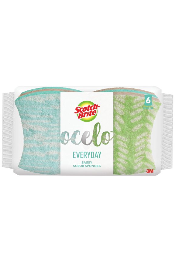 Ocelo No Scratch Scrub Sponge, 6-Count (Pack Of 2)