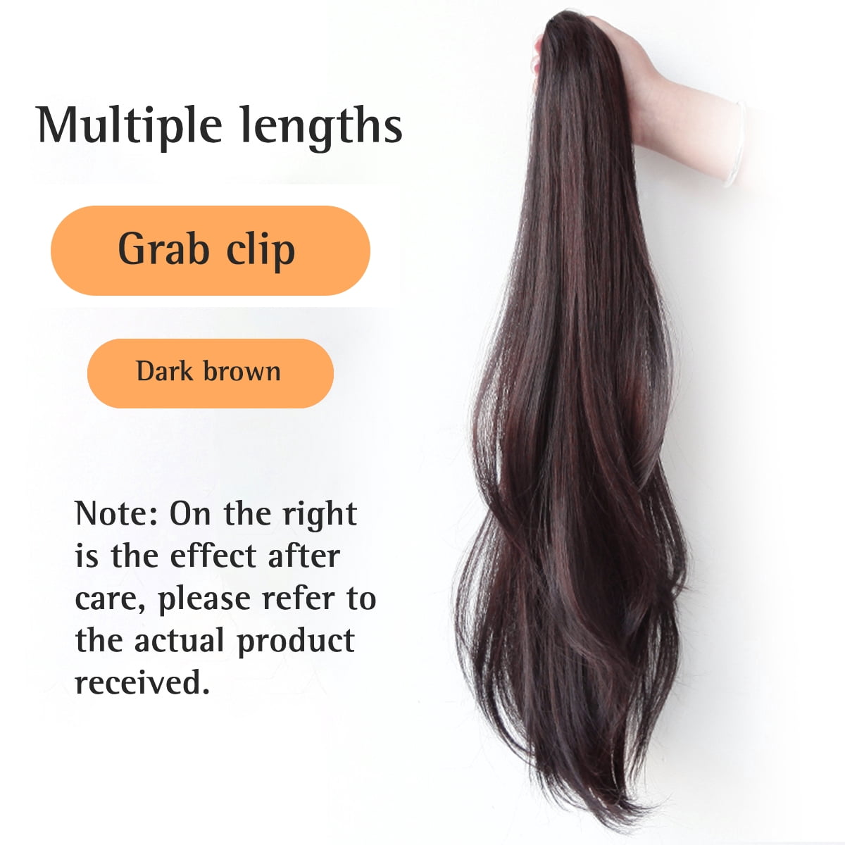 Ocelot Long Hair Extension Synthetic Clip Ponytail Wig Clip High Ponytail Natural Curly Hair Accessories On Woman's Ponytail