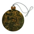 thumbnail image 1 of Ocelot Wild Cat Wood Christmas Tree Holiday Ornament, 1 of 7