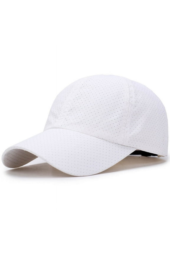 Baseball Cap Men Women, Adjustable Breathable Mesh Plain Hat, Washable, Quick Dry, Classic Low Profile Dad Hat Performance Cap Beanies Sombreros