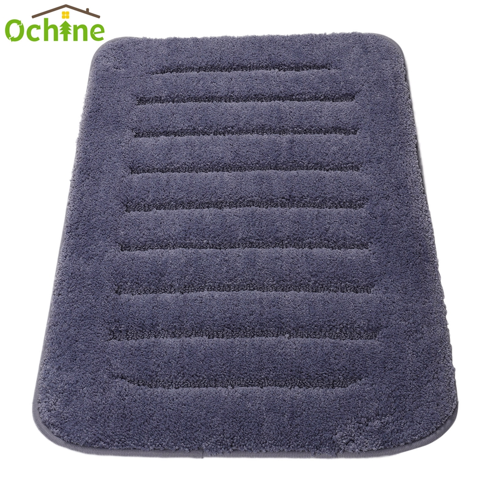 Ochine Bathroom Rug BlueGray Bath Mat Shower Shaggy Floors Extra Thick