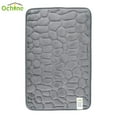 thumbnail image 1 of Ochine Cobblestone Bathroom Mat, Soft Non-Slip Super Water Absorbing Bath Rug,Memory Foam,16"x24",Gray, 1 of 11