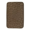 thumbnail image 1 of Ochine Cobblestone Bathroom Mat, Soft Non-Slip Super Water Absorbing Bath Rug,Memory Foam,20"x32",Coffee, 1 of 10