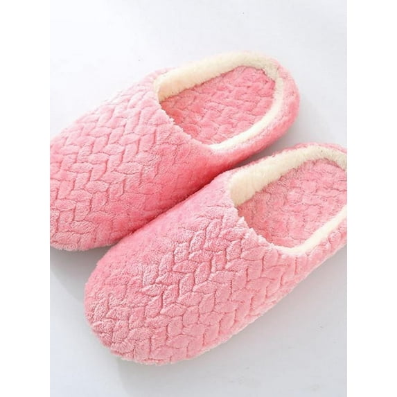 Ochine Fuzzy Slippers Plush House Shoes Anti-Slip Sandals Warm Slip On Soft Flat Bedroom Lounge Outdoor for Women