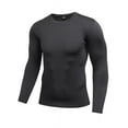thumbnail image 1 of Ochine Men's Long Sleeve Cool Dry Soft Stretch Compression Shirt Performance T Shirts Base Layer Thermal Top Rash Guard for Work Out Running MMA BJJ Wrestling Cross Training, S-XXL, 1 of 3