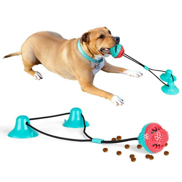 Upgrade Suction Cup Dog Chewing Toy, Dog Chew Toys for Aggressive Chewers,  Dog Rope Ball Toys