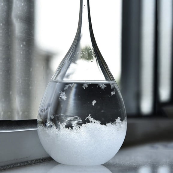 Ochine Storm Glass Barometers Storm Cloud Weather Forecast Bottle,Decorative Snow Globe weather predictor,Living Room Restaurant tabletop Office Desktop Ornament Arrangement Valentine's Day Gift