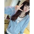 thumbnail image 1 of Ochine Women Hooded Sweatshirt Full Zip Up Long Sleeve Light Oversized Casual Jacket Sweater with Pocket, M-2XL, 1 of 1