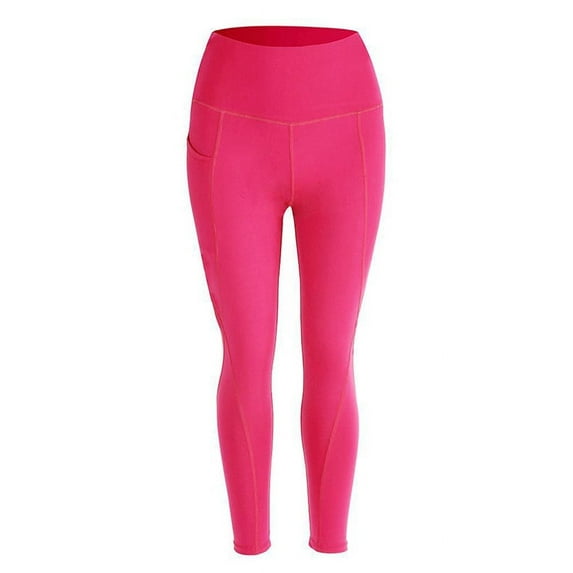 Ochine Women Yoga Pants Stretch High Waist Tummy Control Solid Color Sweat Pants Sports Running Bike Gym Performance Workout Athletic Compression Leggings with Pockets, M-3XL
