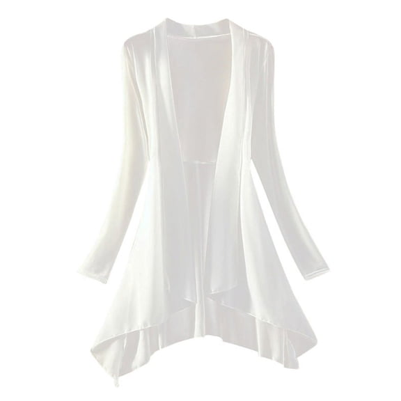 Ochine Women's Swimsuit Cover Ups Rash Guard Floral Chiffon Open Front Maxi Blouses Shawl Beachwear Swimwear, Average Size