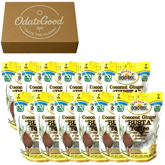 Ocho Rios Busta Toffee 2oz (57g) 12-Pack  Curated & Packaged by ODatzGood