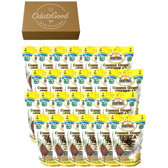 Ocho Rios Busta Toffee 2oz (57g) 24-Pack  Curated & Packaged by ODatzGood