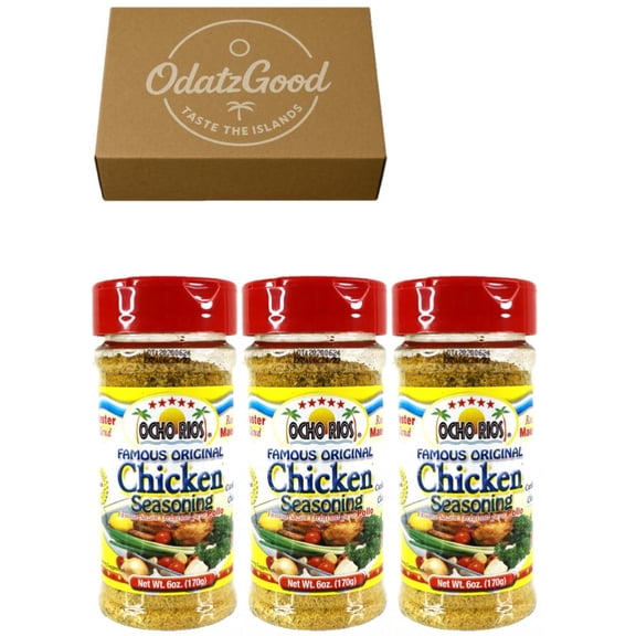 Ocho Rios Chicken Seasoning 6oz (170g) 3-Pack Curated & Packaged by ODatzGood
