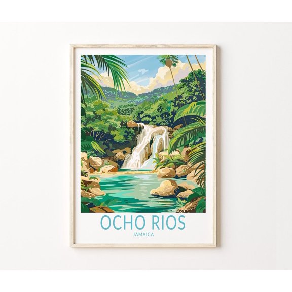 Ocho Rios Jamaica Coastal Scene Home Decor