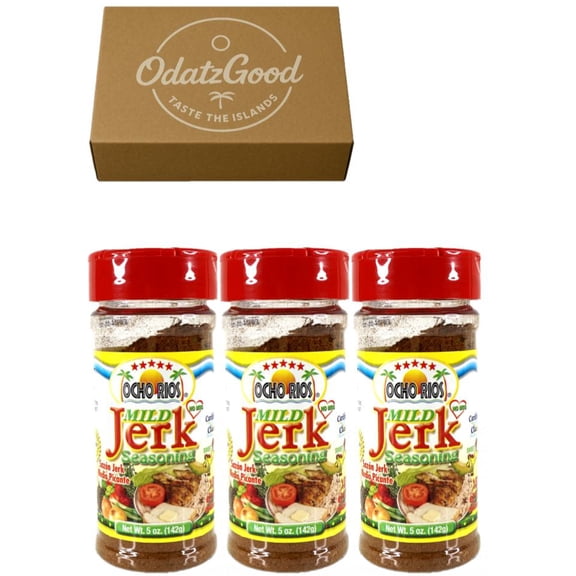 Ocho Rios Mild Jerk Seasoning 5oz (142g) 3-Pack  Curated & Packaged by ODatzGood