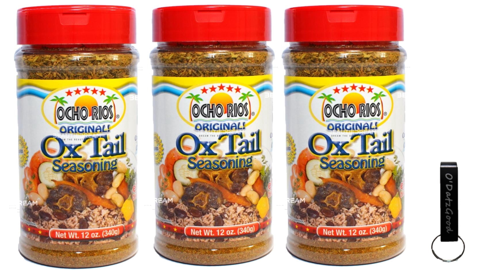 Ocho Rios Oxtail Seasoning 12 oz (340g) Pack of 3 Packaged w/ ODatzGood ...