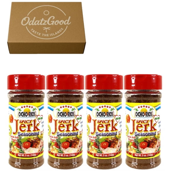 Ocho Rios Spicy Jerk Seasoning 5oz (142g) 4-Pack Curated & Packaged by ODatzGood