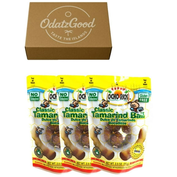 Ocho Rios Tamarind Ball 2.5oz (70g) 3-Pack Curated & Packaged by ODatzGood