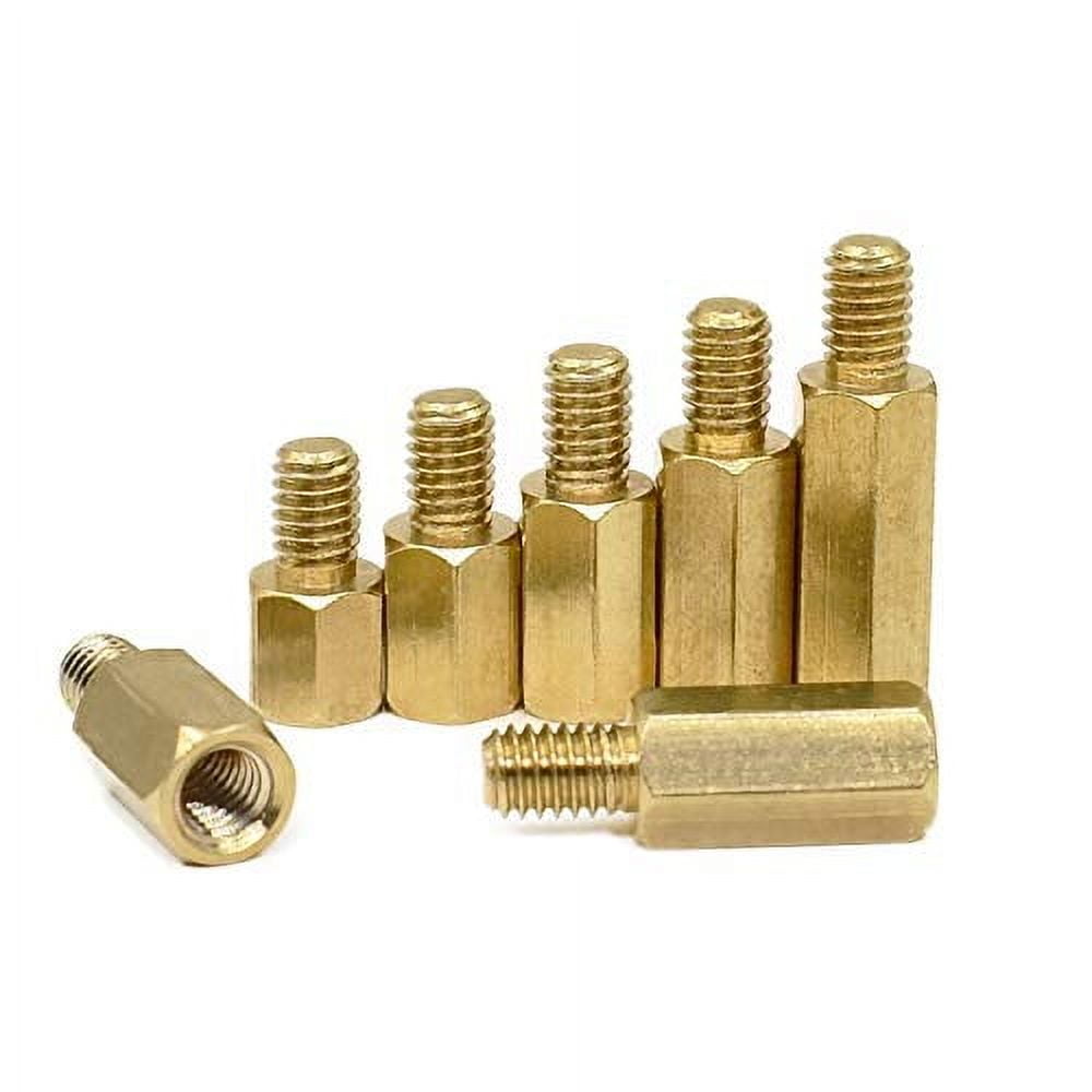 Uxcell 50pcs M2 Brass Standoff Spacers - 20mm Female, 3mm Male, 23mm Total Length