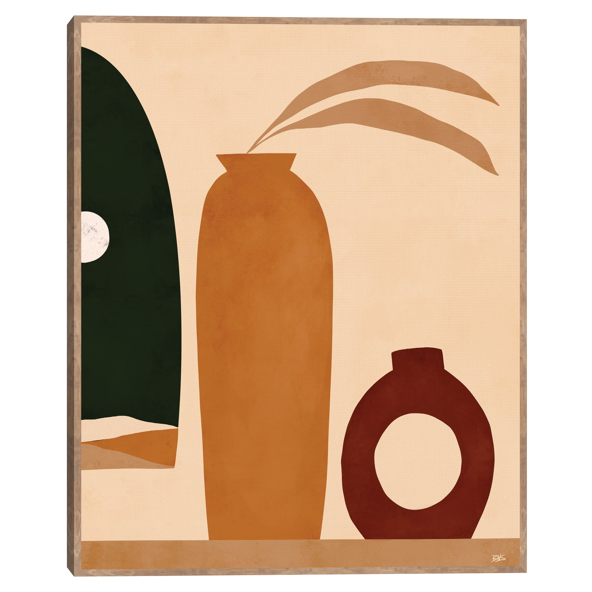 Ochre 2 by Bria Nicole Framed Canvas Art Print