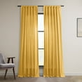 thumbnail image 1 of Ochre Dune Textured Solid Cotton Curtain Pair (2 Panels), Ochre, 50W X 120L, 1 of 6