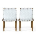 thumbnail image 1 of Ocilla Outdoor Rope Weave Lounge Chair (Set of 2), White and Teak, 1 of 6