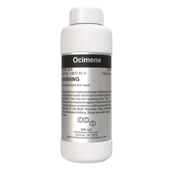 Ocimene | High Purity Monoterpene for Fragrance - 100mL (3.3 Fl Oz)