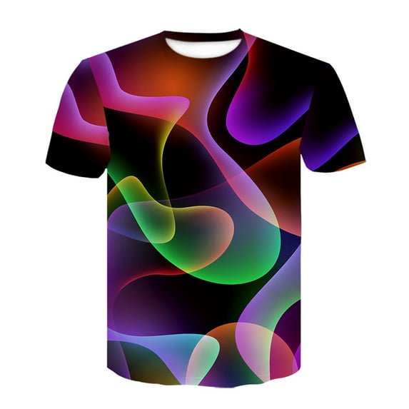 Ociviesr Men's Fashion 3D Print T Shirts Funny Graphics Pattern Crewneck Short Sleeve Tees Microfiber Tee Shirts for Men T Shirt for Men Cotton