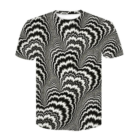 Ociviesr Men's Fashion 3D Print T Shirts Funny Graphics Pattern Crewneck Short Sleeve Tees Microfiber Tee Shirts for Men T Shirt for Men Cotton