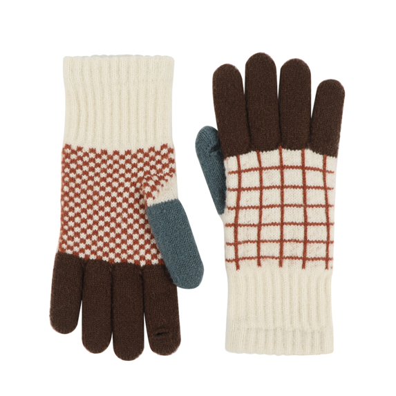 Ociviesr Winter Knitted Gloves Stretchy Full Fingers Gloves For Men Women Or Teens Mittens for Women Cold Weather Heated Gloves Mittens Toddler