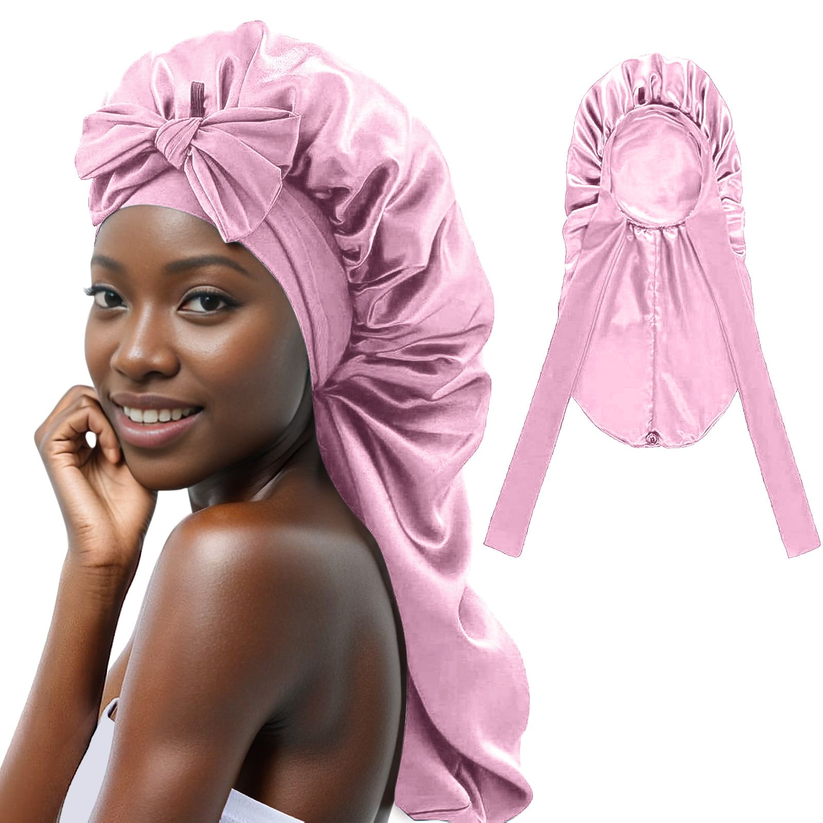 With Tie Holly LifePro 6PCS Satin Bonnets For Black Women Girls