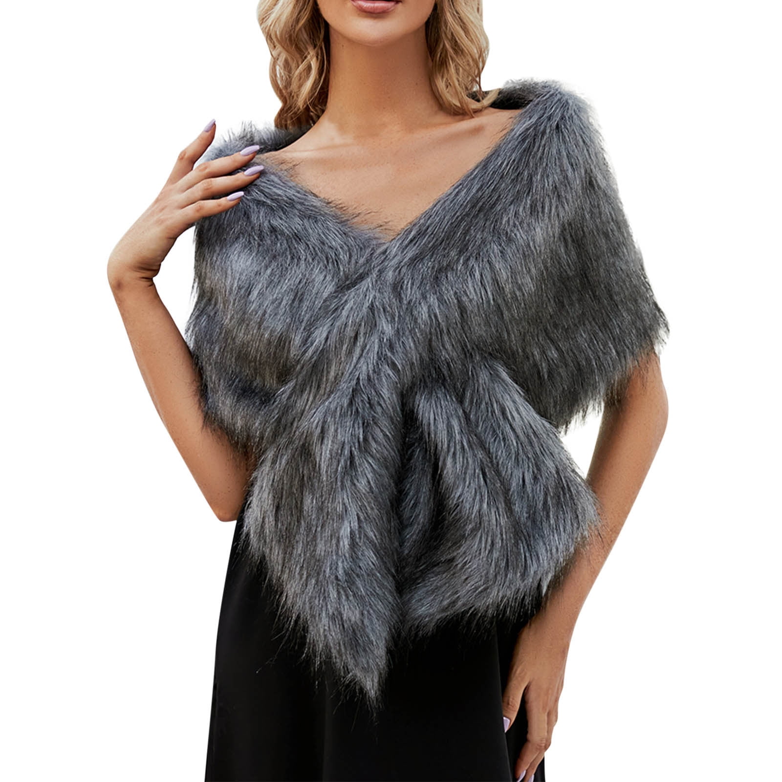 Ociviesr Women Elegant Bridal Wedding Plush Long Shawl Stole Wrap Scarf  Keep Warm Clothing Accessories Scarf Scarf Sweater Wraps with Sleeves  Formal Cover up for Evening Dresses - Walmart.com