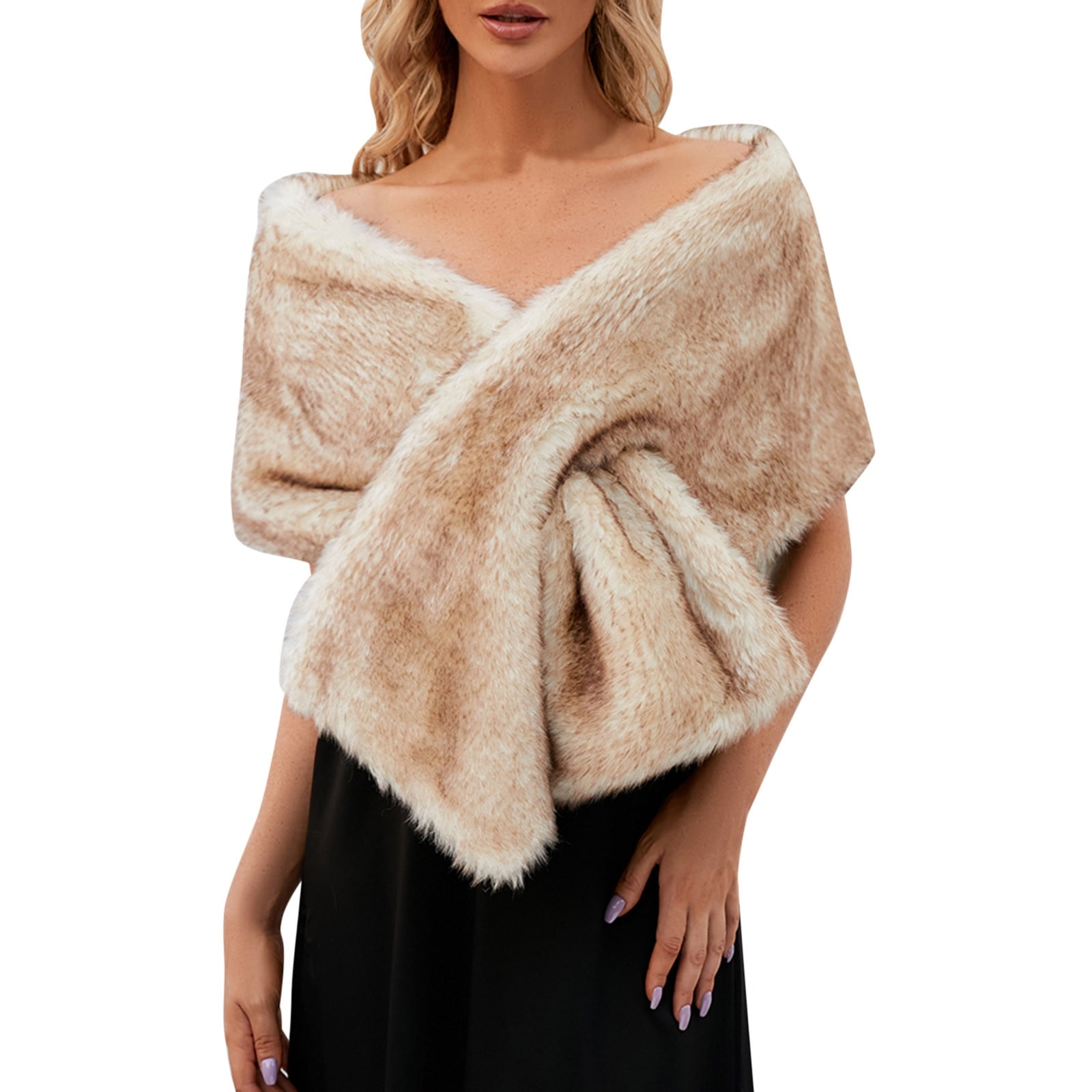 Ociviesr Women Elegant Bridal Wedding Plush Long Shawl Stole Wrap Scarf  Keep Warm Clothing Accessories Scarf Scarf Sweater Wraps with Sleeves  Formal Cover up for Evening Dresses - Walmart.com