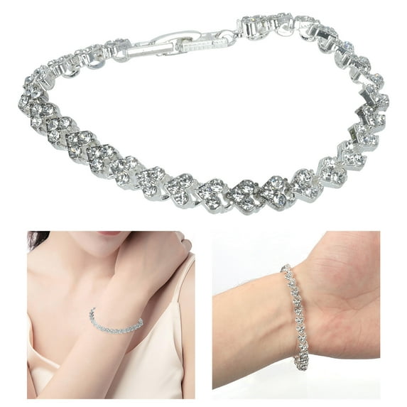 Ociviesr Women'S 925 Silver Hollow Chain Bracelet Charm Wrist Bangle Clasp Gift Silver Jewelry