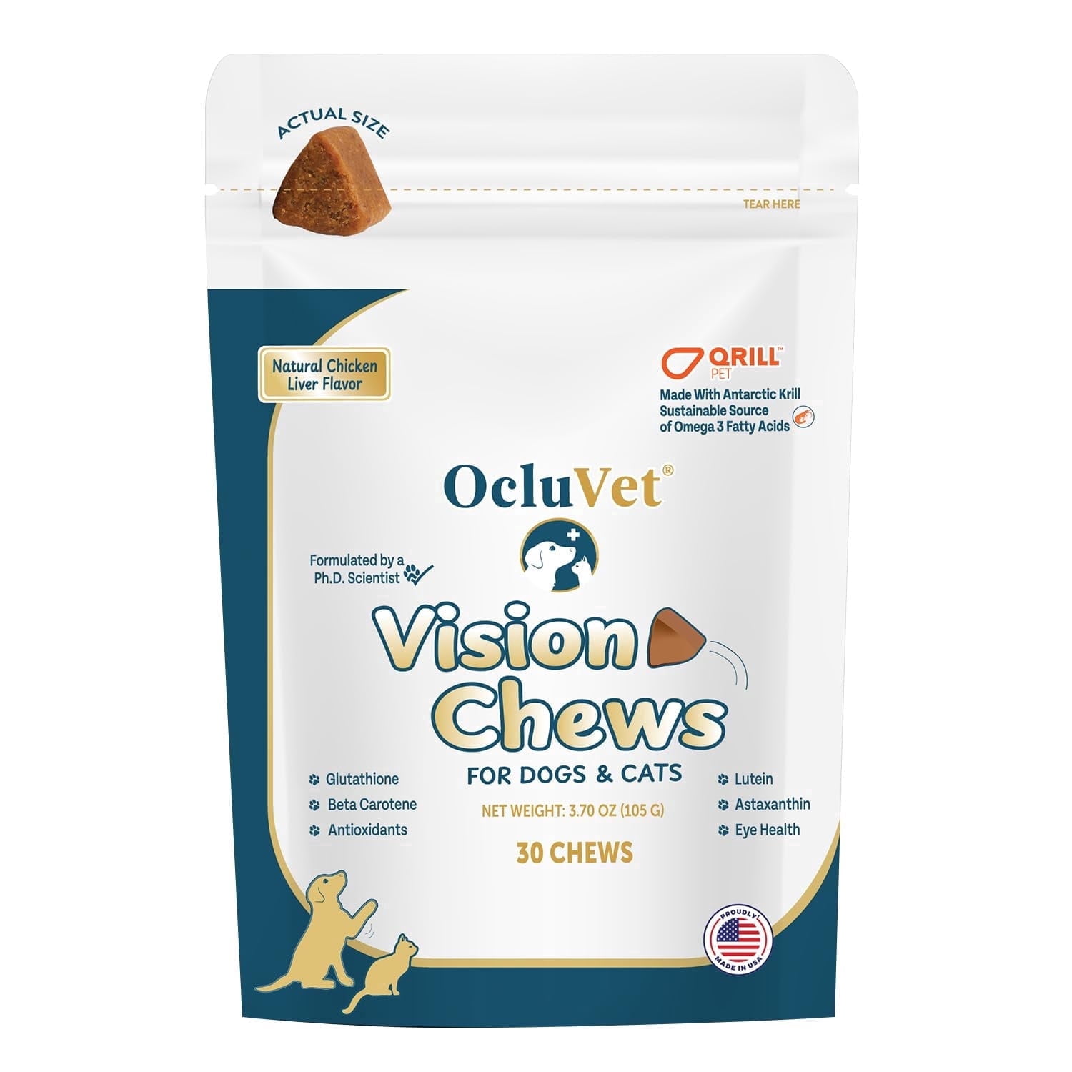 glutathione supplements for dogs OcluVet Pet Supplement Chews & Cats | Natural Chicken Flavor | Omega-3, No Preservatives | Made in USA iWhite Korea Glow-Up Whip