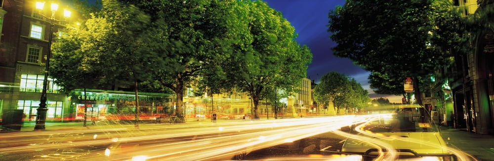 Oconnell Street Dublin Ireland Canvas Art - The Irish Image Collection Design Pics (34 x 11)