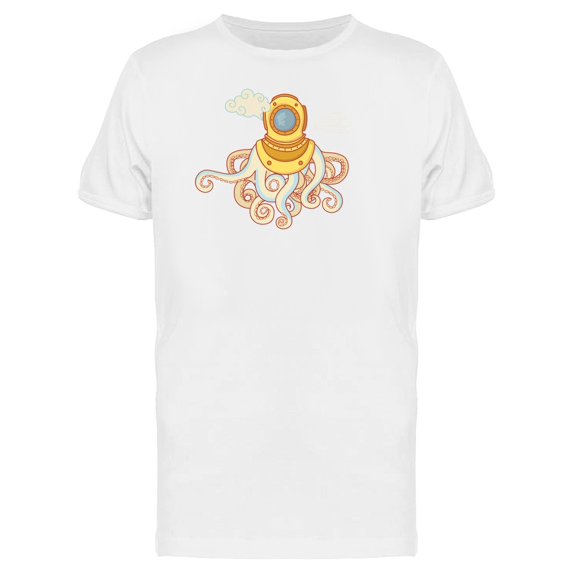Ocotpus With Diver Helmet Tee Men's -Image by Shutterstock
