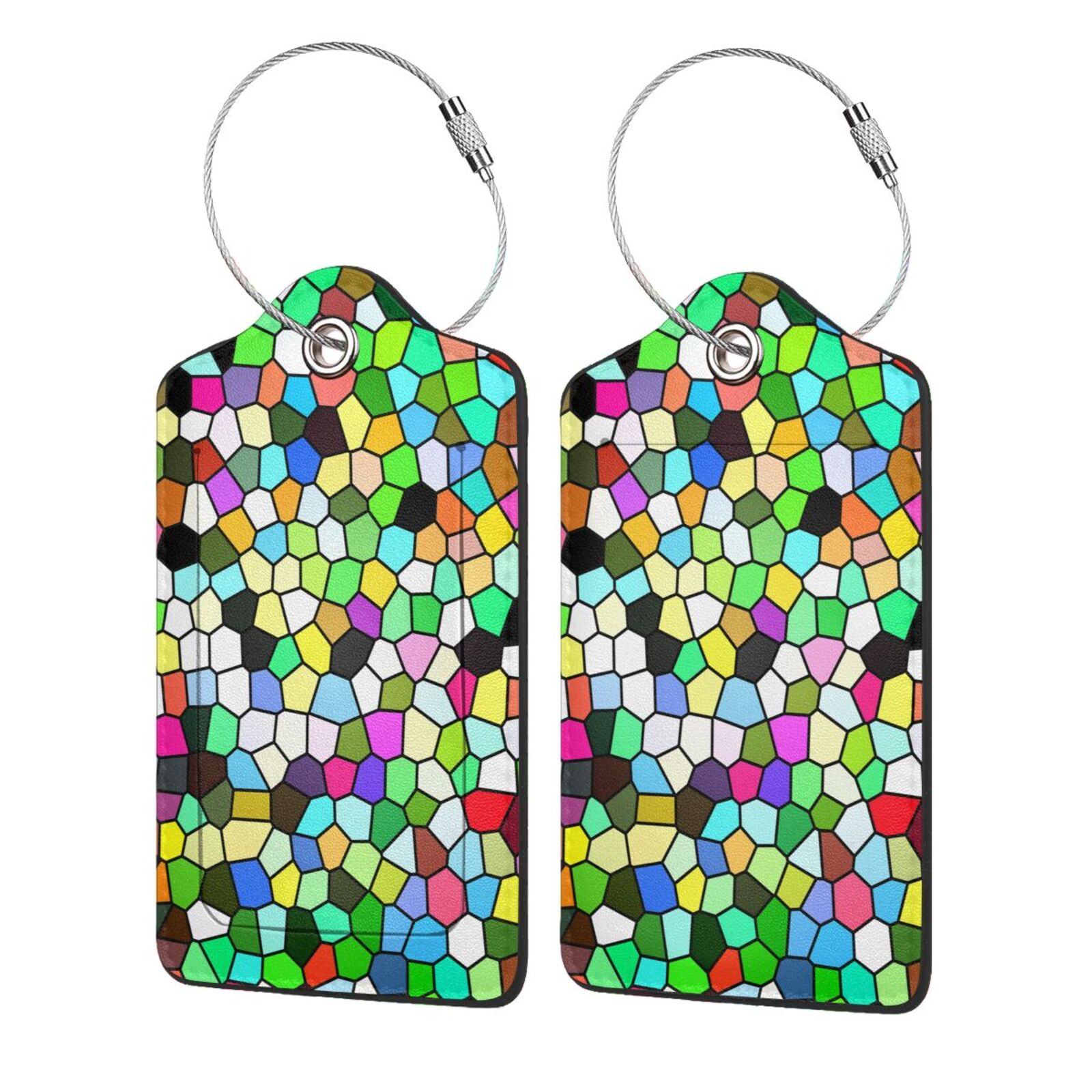 Ocsxa 4 Pcs Luggage Tag For Suitcases Leather Privacy Cover Id Label